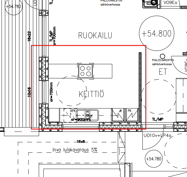 Keittiön asbestikartoitus